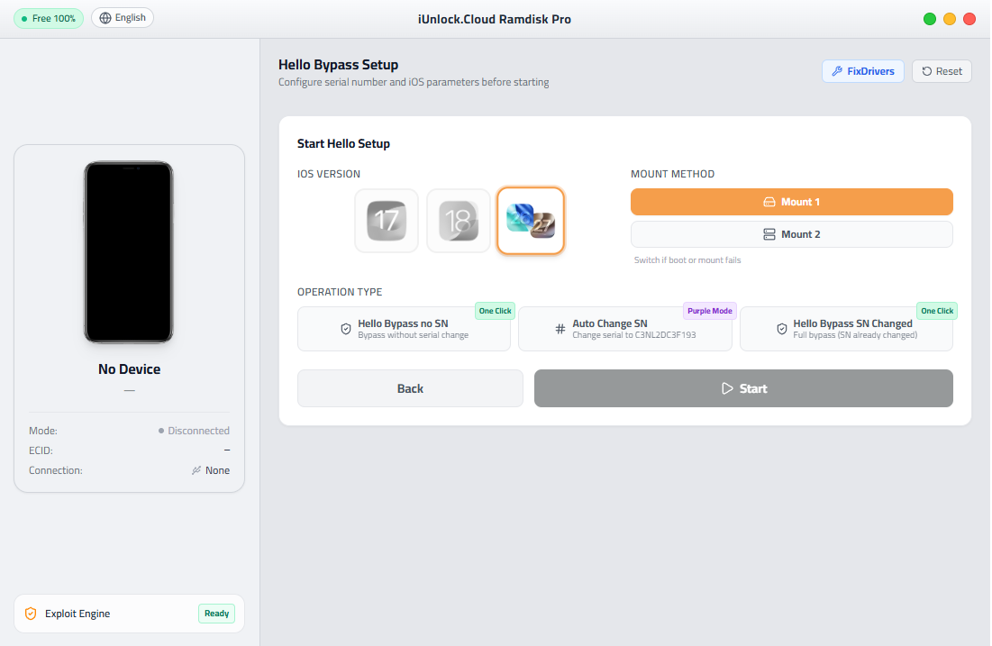 iUnlock.Cloud Ramdisk Pro Hello Bypass Setup